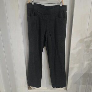 COPY - LANE BRYANT  STRAIGHT LEG PULLON PANTS COLOR DARK GRAY SIZE 14/16